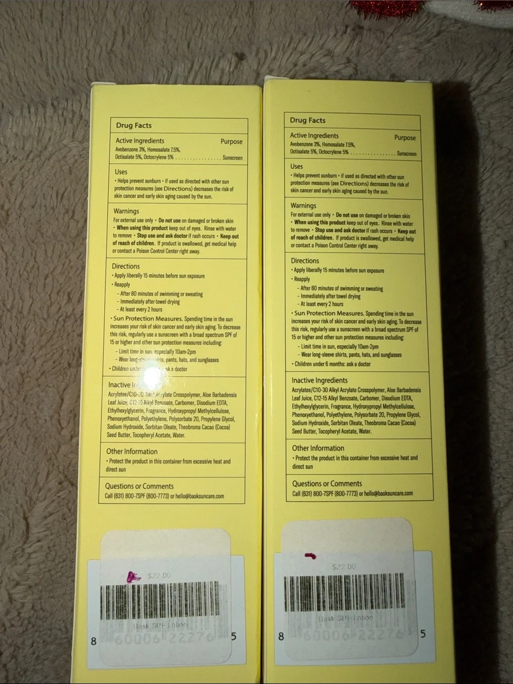 LOT OF 2: Bask Suncare SPF 30 Sheer Moisturizing Sunscreen Lotion NIB